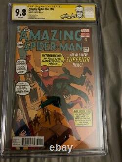 Amazing Spider-man 700 Ditko Cgc Ss 9.8 Signé Par Stan Lee