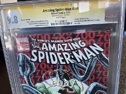 Amazing Spider-man #700 Ramos Variante Cgc Ss 9.8 Signé Par Stan Lee