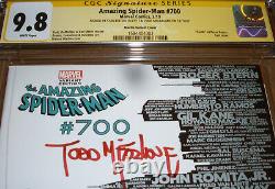 Amazing Spider-man 700 Ss Cgc 9.8 Stan Lee Signe Todd Mcfarlane Skyline Variant