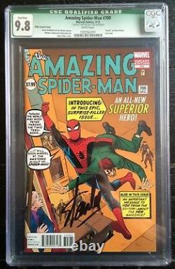 Amazing Spider-man #700 Steve Ditko Variant Cgc 9.8 Signé Stan Lee 1222562001