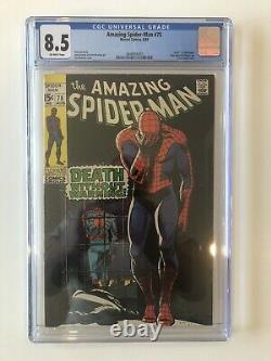 Amazing Spider-man #75 Cgc 8.5 Décès De Silvermane Stan Lee John Romita