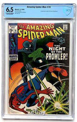 Amazing Spider-man 78 Cbcs 6.5 Première Apparition Prowler 1969 Stan Lee Romita Cgc