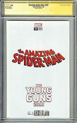 Amazing Spider-man #797 Cgc 9.8 Ss Stan Lee Jeunes Pistolets Aaron Kuder Variante Couverture