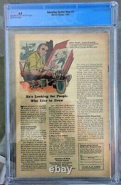 Amazing Spider-man #7 (1963) Cgc 6.5 - 2ème Application Vautour Stan Lee & Steve Ditko