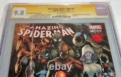 Amazing Spider-man #7 Cgc Ss 9.8 Dual Signature Autograph Stan Lee & Ramos Silk