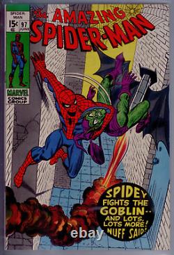 Amazing Spider-man #97 Cgc 9.4 White Green Goblin Histoire De Drogue Non Approuvée Par CC