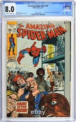 Amazing Spider-man 99 Cgc 8.0 Stan Lee 1971