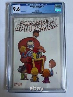 Amazing Spider-man #9 (2014) Cgc 9.6 Skottie Young C2e2 Stan Lee (premier Elektro)
