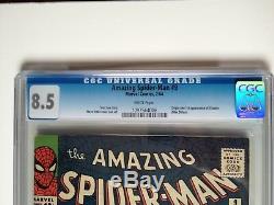 Amazing Spider-man # 9 Cgc 8.5 1er Electro Stan Lee & Steve Ditko Key L @@ K