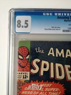 Amazing Spider-man # 9 Cgc 8.5 1er Electro Stan Lee & Steve Ditko Key L @@ K