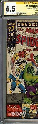 Amazing Spider-man Annual #3 Cgc 6.5 Ss Stan Lee, Romita Marvel 1966 Avengers