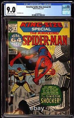 Amazing Spider-man Annual 8 Cgc 9.0 Oww Shocker Cover 1971 Annonce
