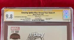 Amazing Spider-man Renouvelez Votre Vows 1 Sketch Cgc 9.8 Signed- Stan Lee Error Label