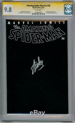 Amazing Spider-man V2 # 36 Cgc 9.8 Signature De La Série Stan Lee Wtc Marvel 9/11