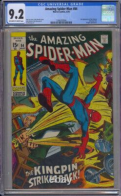 Amazing Spider-man Vol 1, Marvel 1970 #84 Lee, Romita- Cgc 9.2 Kingpin