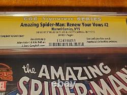 Amazing Spider-manrenew Your Vows #2 Cgc 9.8 Stan Lee Et J. Scott Campbell Sigs