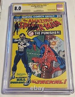 Amazing Spiderman#129 Cgc 8.0(1st App Of The Punisher) Ss Stan Lee Vhtf