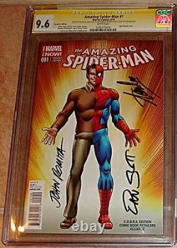Amazing Spiderman 1 Cobra Couleur Variante Signé Stan Lee Romita Slott Cgc 9,6