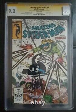 Amazing Spiderman 299 Cgc 9.2 Stan Lee Et Todd Mcfarlane Signent. C'est Bon.