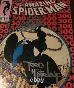 Amazing Spiderman #300 Cgc 8.5 Wp Ss Signé Par Stan Lee & Mcfarlane First Venom