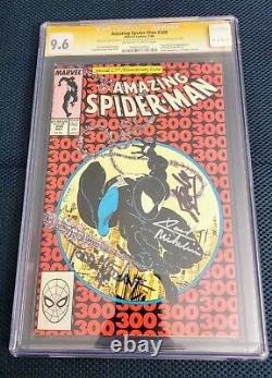 Amazing Spiderman #300 Cgc 9.6 1988 Signé 3x Stan Lee Mcfarlane Micheline