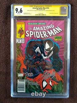 Amazing Spiderman #316 Newsstand Upc Signé Par Stan Lee & Todd Mcfarlane & Zeck