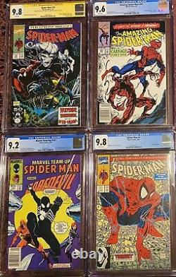 Amazing Spiderman 361 Cgc Lot, Avec Spiderman 10 Signé Par Stan Lee & Mcfarlane
