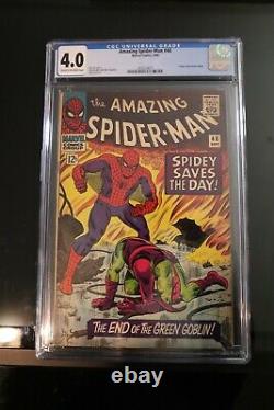 Amazing Spiderman #40 Cgc 4.0 Stan Lee John Romita Sr Origine Du Goblin Vert