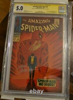 Amazing Spiderman #50 Cgc 5.0 Ss 2x 1er Kingpin Stan Lee John Romita Signature