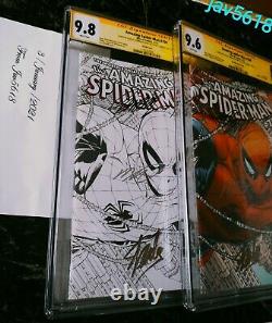 Amazing Spiderman 700 Croquis Cgc 9.8 Ss Stan Lee X 3 Quesada Variante Rare