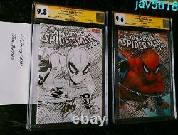 Amazing Spiderman 700 Croquis Cgc 9.8 Ss Stan Lee X 3 Quesada Variante Rare