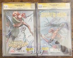 Amazing Spiderman 700 & Superior Spiderman 1 Cgc Ss 9,6 9,8 4x Stan Lee Midtown