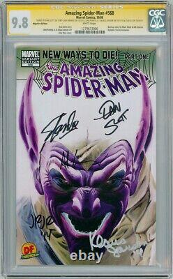 Amezing Spider-man #568 Ross Variant Cgc 9.8 Série De Signature Signée X5 Stan Lee