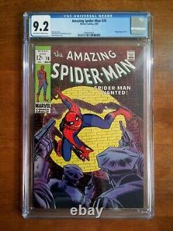 Amezing Spider-man #70 Cgc 9.2 Kingpin Apparence! 1969