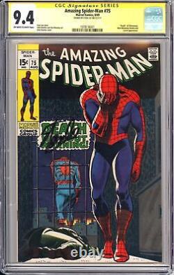 Amezing Spider-man #75 Signed Stan Lee Cgc 9.4 Owithw Classic Iconic Cover