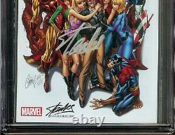 Avengers #1 Ccg 9.8 Couverture Sdcc Campbell Signé Par Stan Lee Marvel 2013 Rare