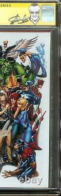 Avengers #1 Ccg 9.8 Couverture Sdcc Campbell Signé Par Stan Lee Marvel 2013 Rare