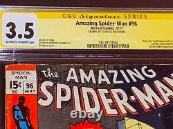 Cgc 3.5 Spider-man Incroyable #98 Signé Par Stan Lee Green Goblin Drug Issue