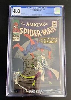 Cgc 4.0 1967 #44 Amazing Spider-man Marvel Comics (les Lézards) Sous-classé