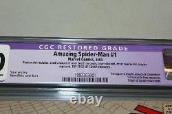 Cgc 5.0 Amazing Spider-man #1 1er App Chameleon & Jameson Stan Lee Ditko B1