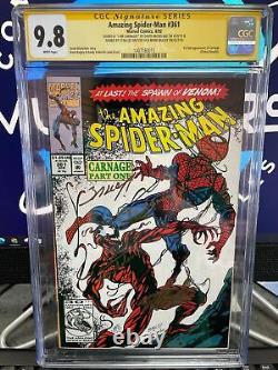 Cgc 9.8 Amazing Spider-man #361 Signé Stan Lee, David Michelini & Mark Bagley
