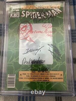 Cgc Spider-man #26 A Signé 6x & Sketched 2x. Stan Lee, Texeira, De La Rosa, 9.8