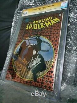 Cgc Ss 9,6 Amazing Spider-man # 300 Chrome Marvel Signé Par Stan Lee