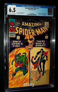 Cgc The Amazing Spider-man #37 1966 Marvel Comics Cgc 6.5 Fn+ Cley Numéro