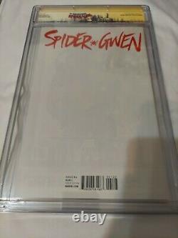 Couverture De La Variante Fantôme De Spider-gwen #1 Cgc Ss 9.8 Signé Stan Lee/todd Mcfarlane