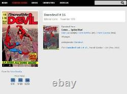 Daredevil #16 Vf+ 8.5 Premier Italien 1970 Certifié Numéro De Collection Marvel Key