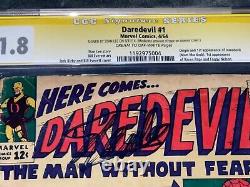 Daredevil #1 Marvel 4/64'daredevil 1er Comic Signé Autographié Stan Lee Cgc