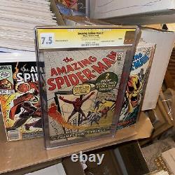 Également Spider-man #1 Cgc Ss 7.5 Signé Stan Lee Golden Enregistrement Variant Marvel