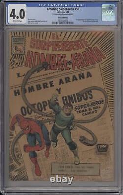 El Sorprendente Hombre Arana #75 Cgc 4.0 Rare Édition Mexicaine Spider-man Asm #56