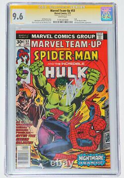 Équipe De Marvel #53 Cgc 9.6 Ss Signé Par Stan Lee! Spider-man, Hulk, Pages Blanchieux